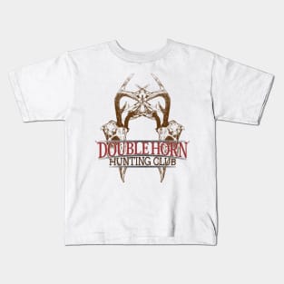 Double Horn Hunting club Kids T-Shirt